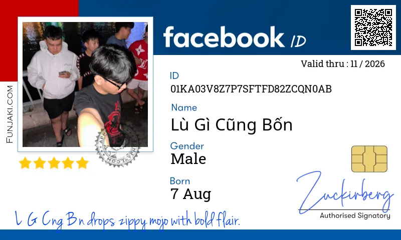Facebook ID Card