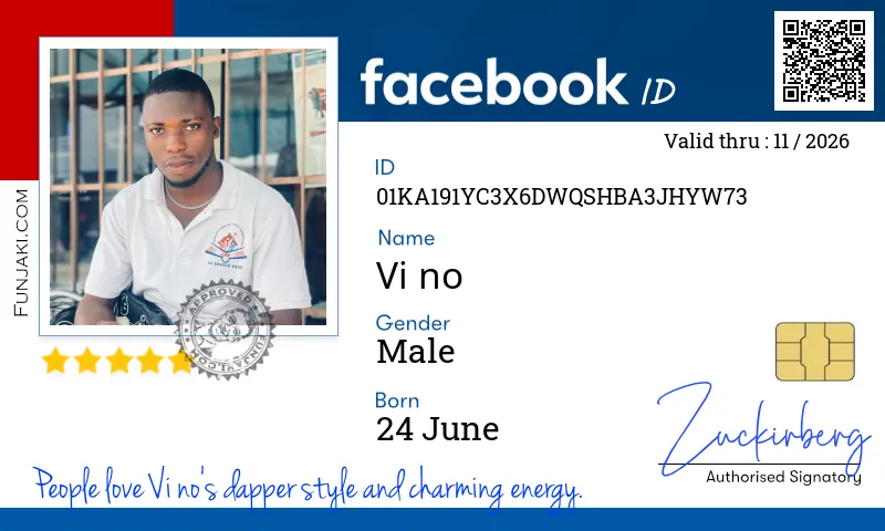 Facebook ID Card