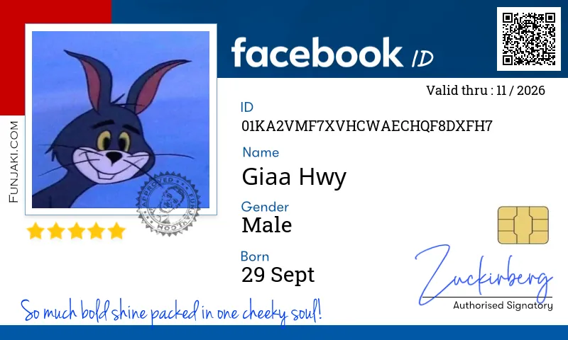 Facebook ID Card