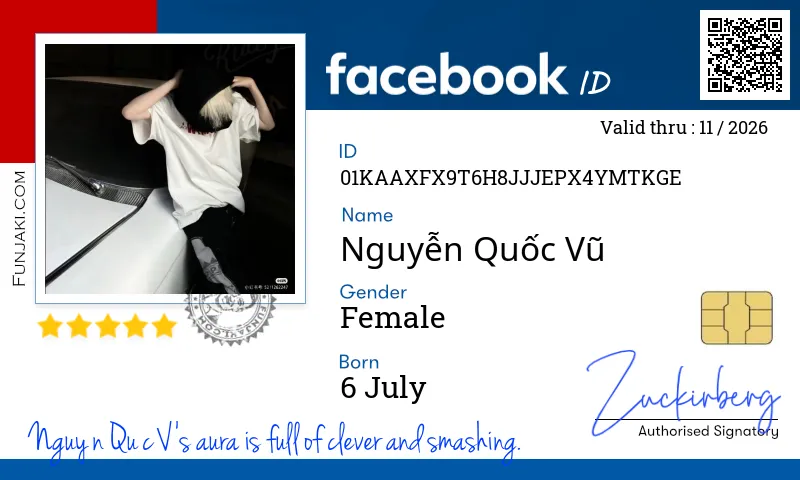 Facebook ID Card
