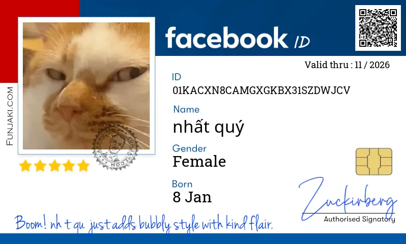 Facebook ID Card