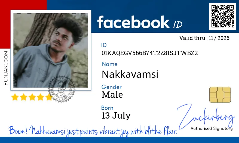 Facebook ID Card