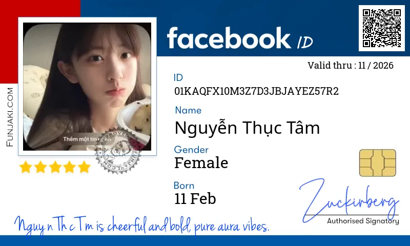 Facebook ID Card