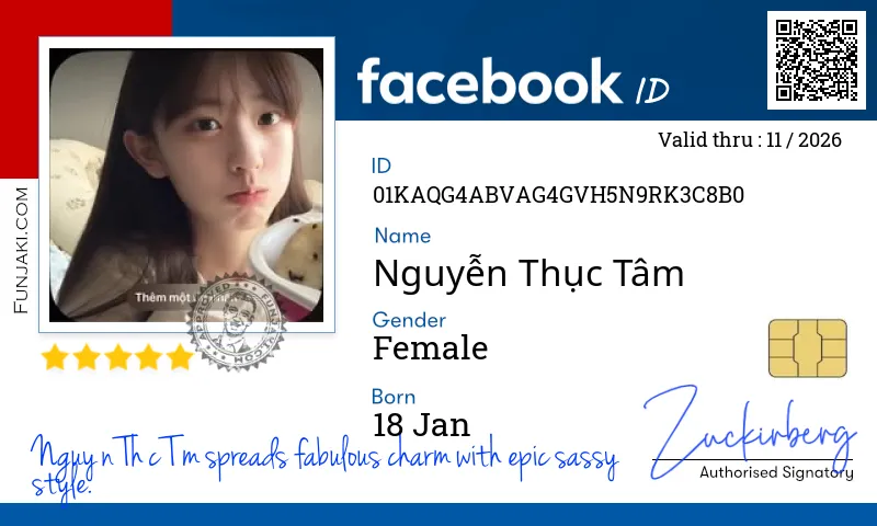 Facebook ID Card