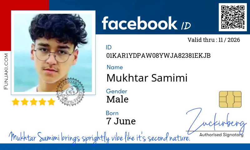 Facebook ID Card