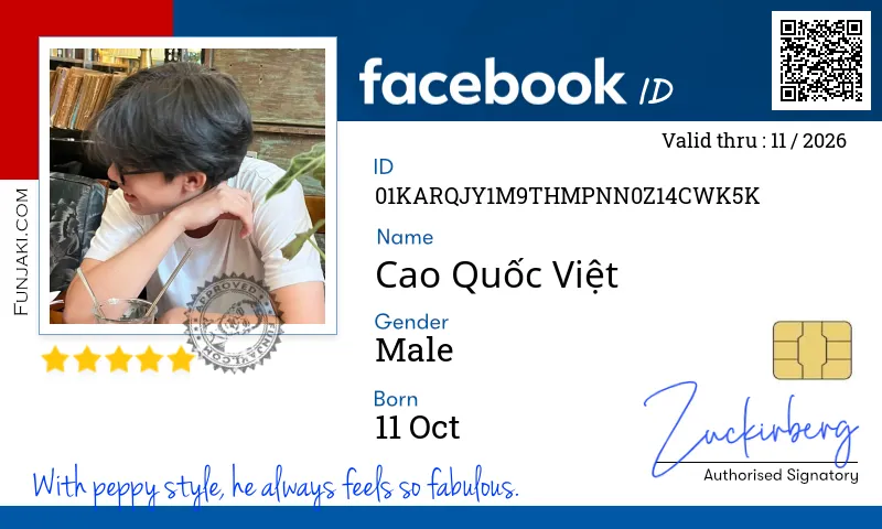 Facebook ID Card