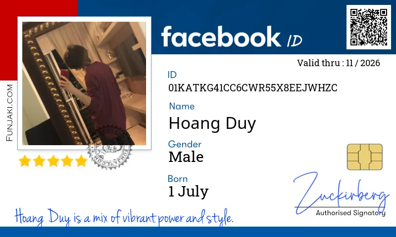 Facebook ID Card