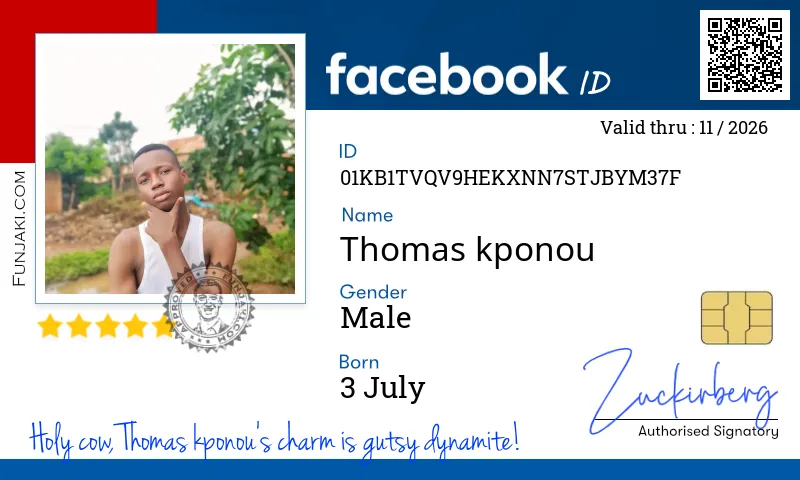 Facebook ID Card