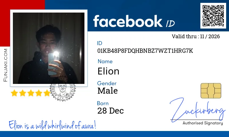 Facebook ID Card