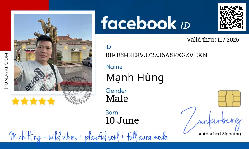 Facebook ID Card