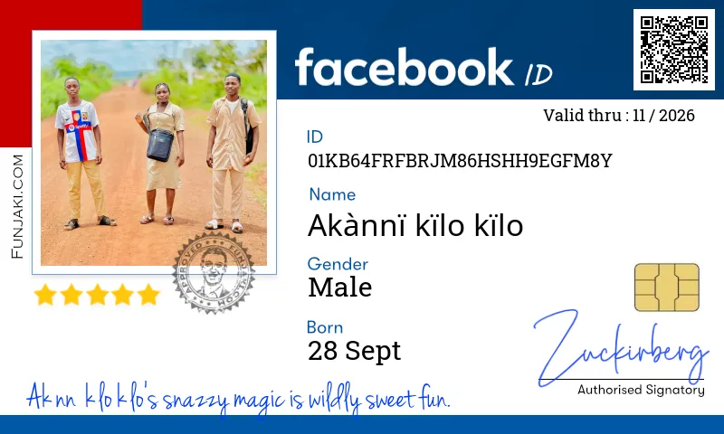 Facebook ID Card