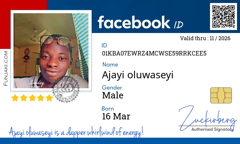 Facebook ID Card