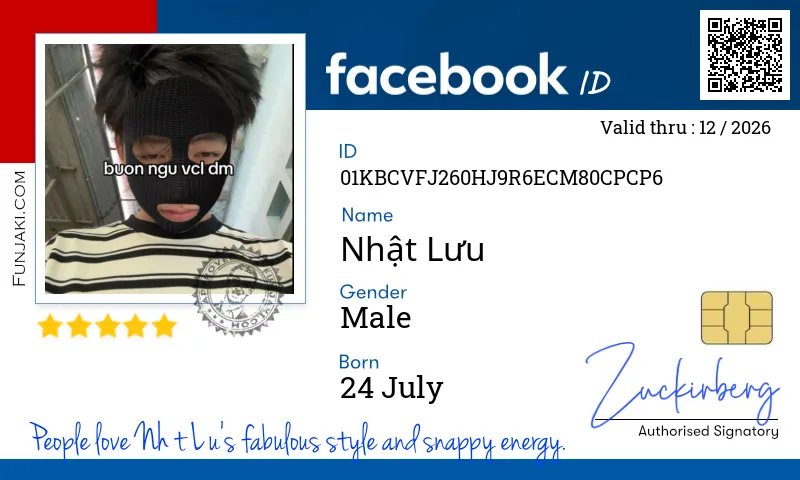 Facebook ID Card