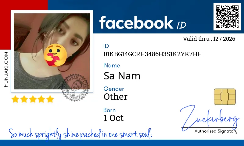 Facebook ID Card