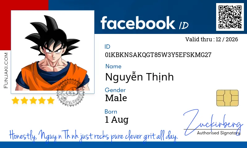 Facebook ID Card