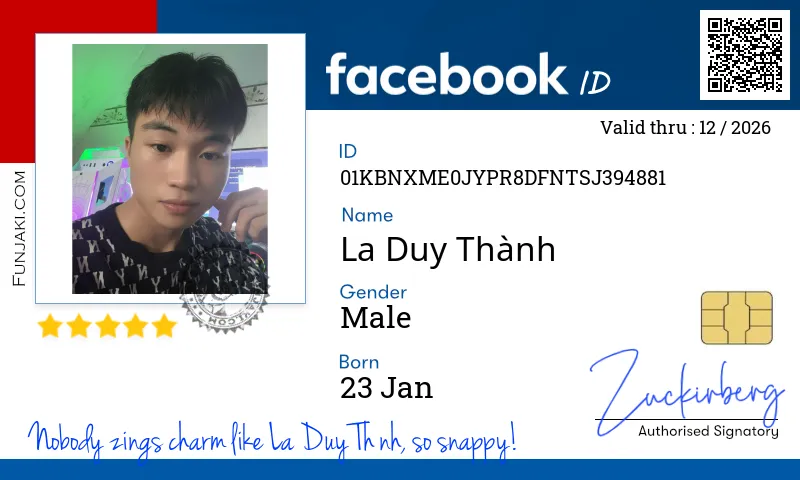 Facebook ID Card