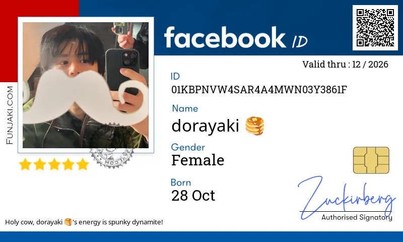 Facebook ID Card