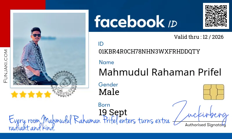 Facebook ID Card