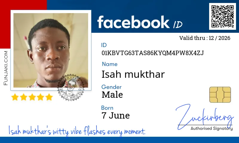 Facebook ID Card