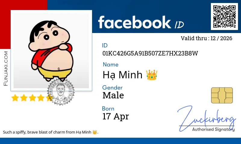 Facebook ID Card