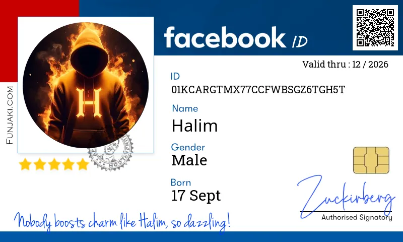 Facebook ID Card