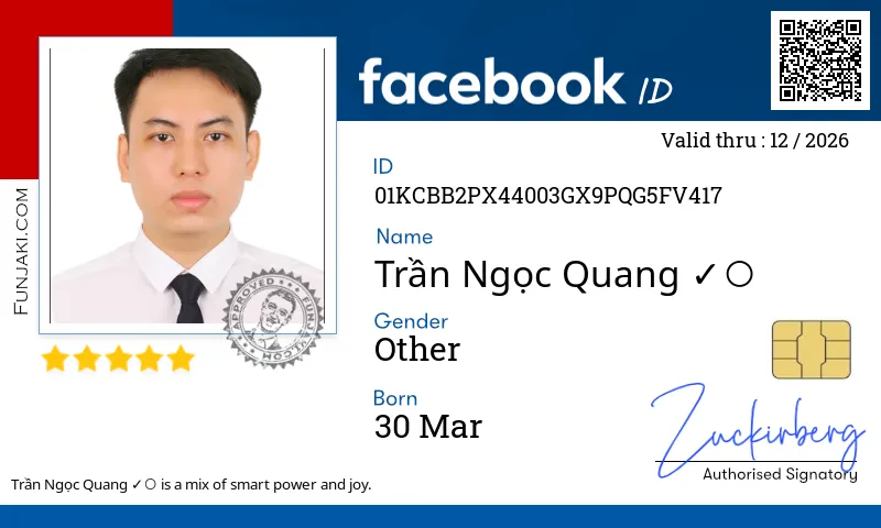 Facebook ID Card