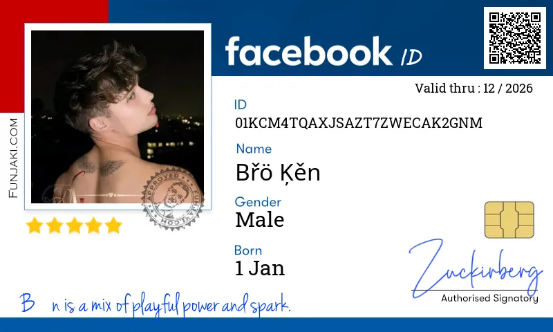 Facebook ID Card
