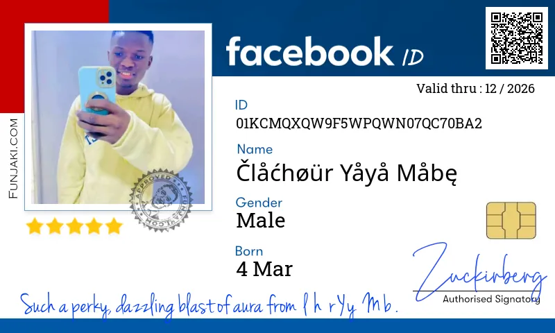Facebook ID Card