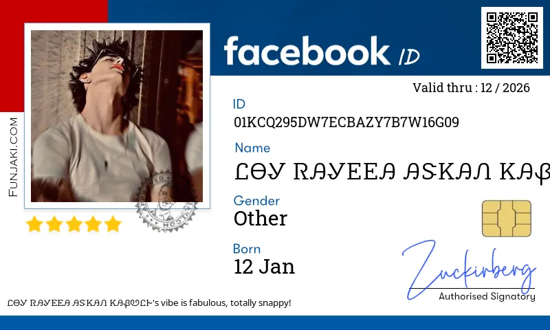Facebook ID Card