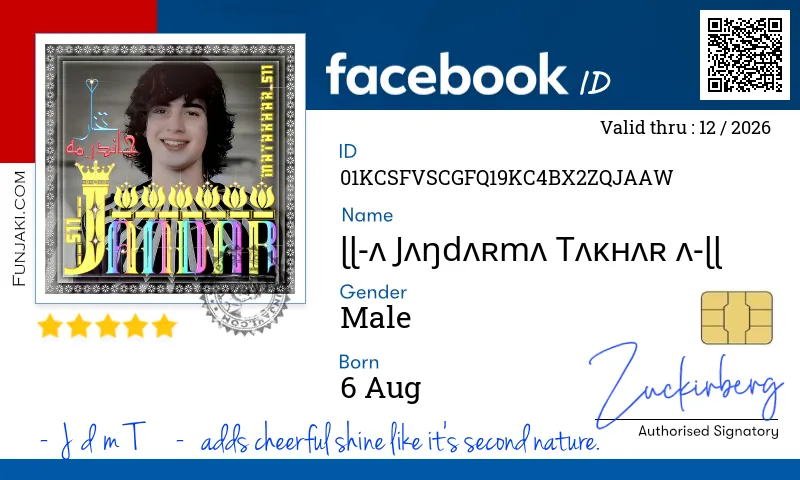 Facebook ID Card