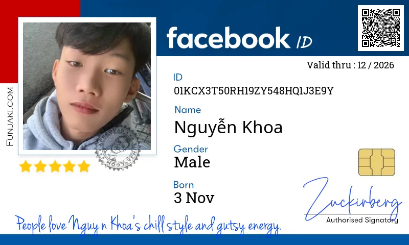 Facebook ID Card
