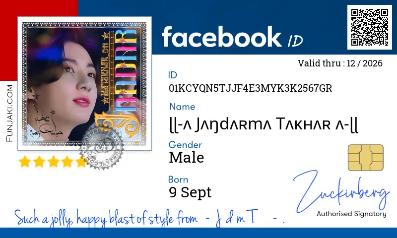 Facebook ID Card