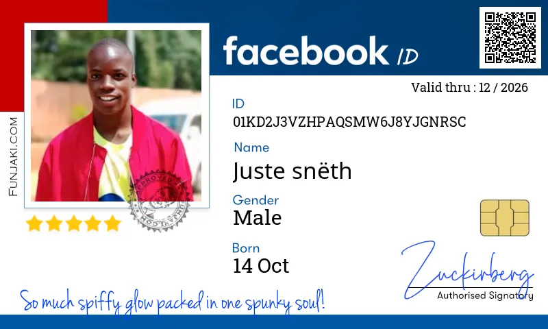 Facebook ID Card