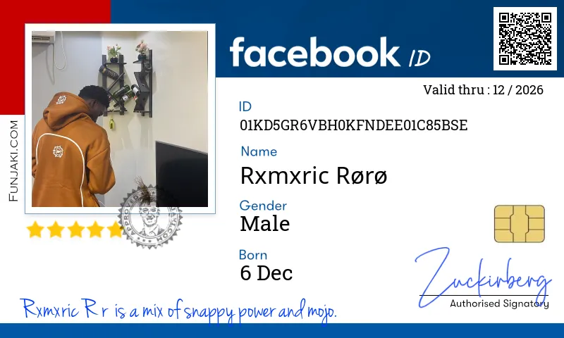 Facebook ID Card