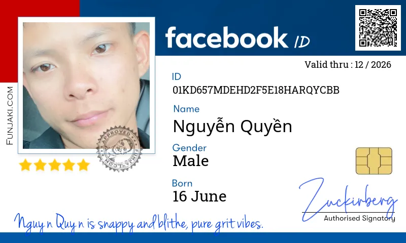 Facebook ID Card