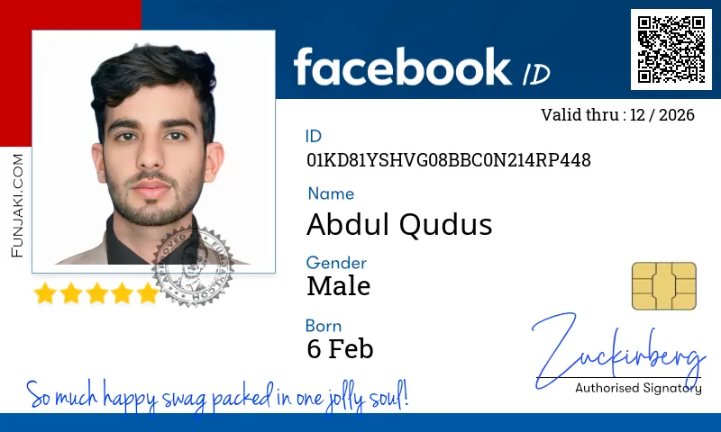 Facebook ID Card