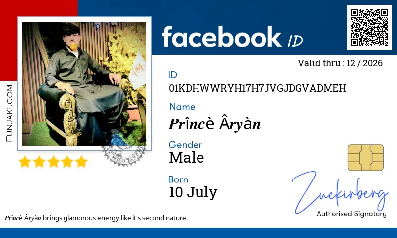 Facebook ID Card