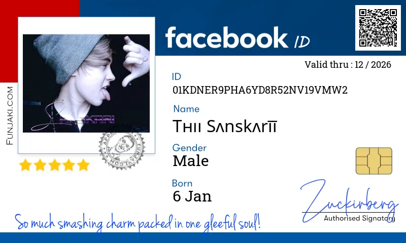 Facebook ID Card