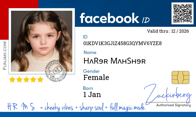 Facebook ID Card