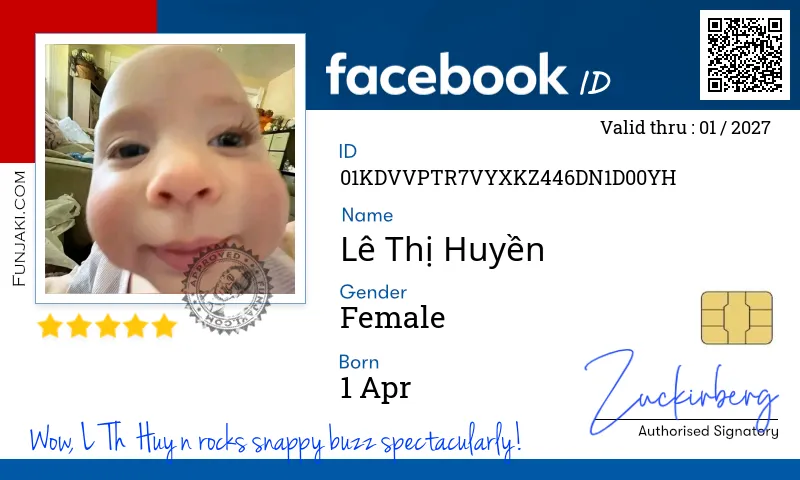 Facebook ID Card