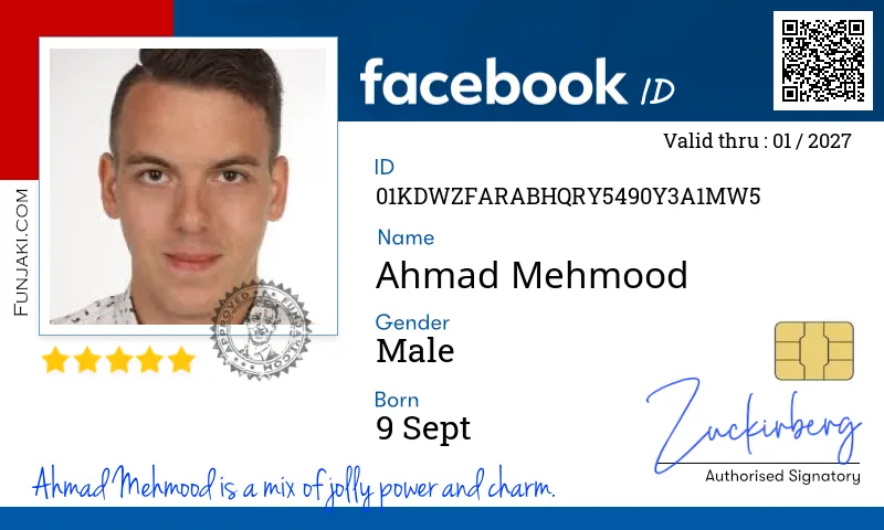Facebook ID Card