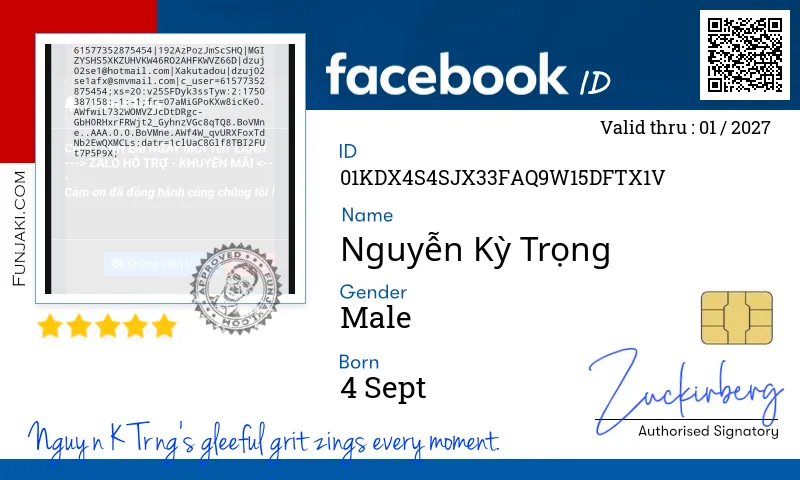 Facebook ID Card