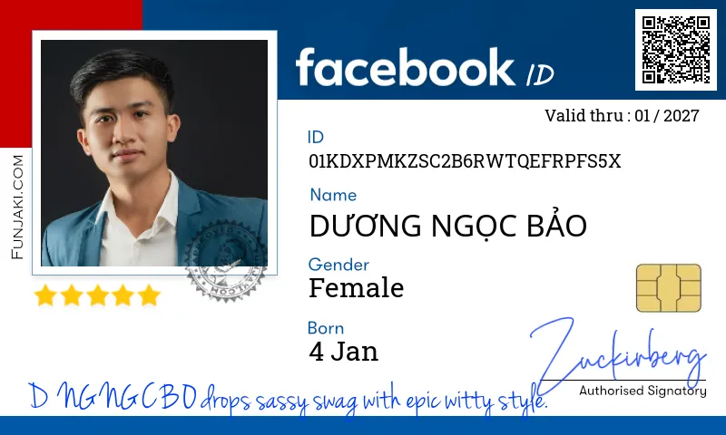 Facebook ID Card