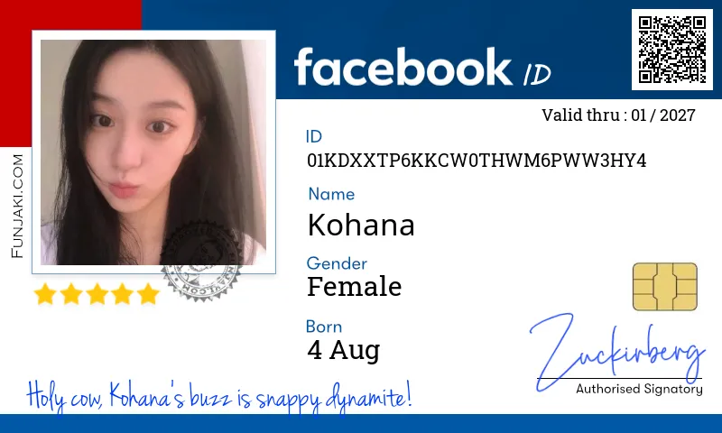 Facebook ID Card
