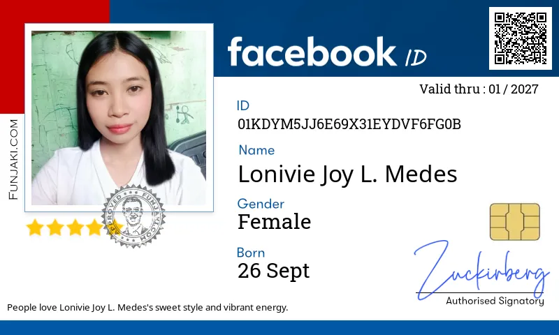 Facebook ID Card