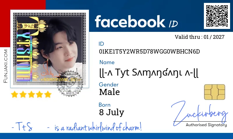 Facebook ID Card