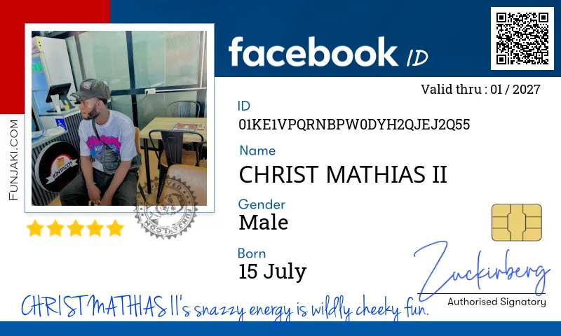 Facebook ID Card