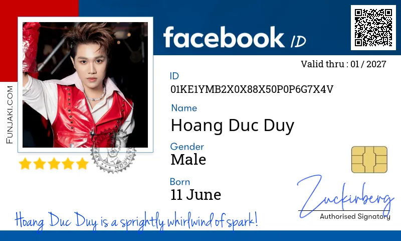 Facebook ID Card
