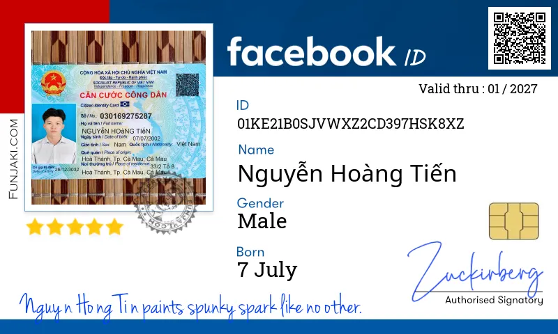 Facebook ID Card