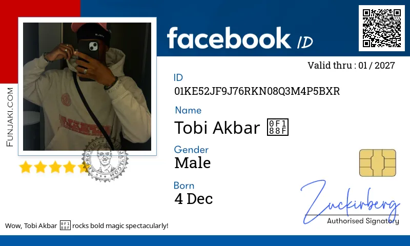 Facebook ID Card
